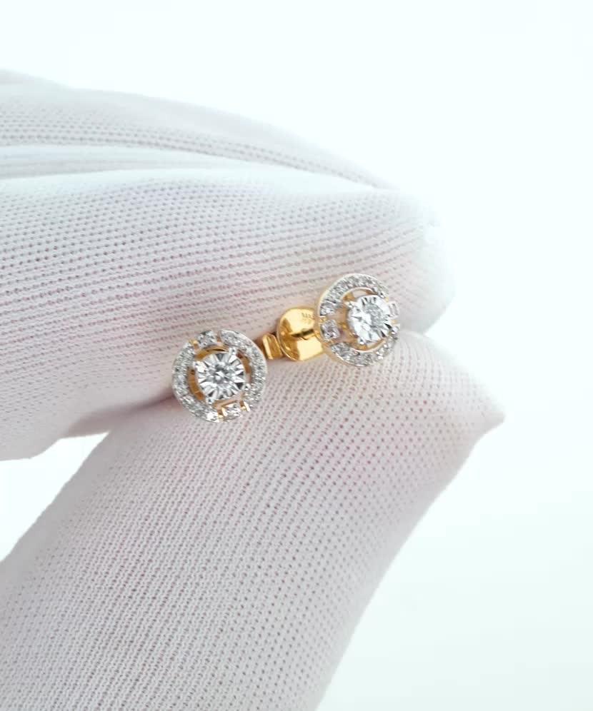 Серьги из золота с бриллиантами