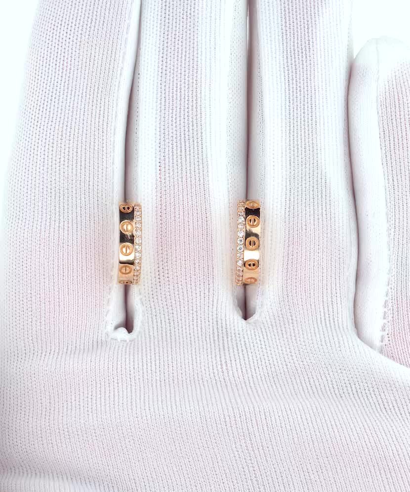 Золотые серьги с цирконами