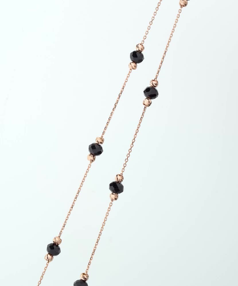 Золотая цепочка с ониксами