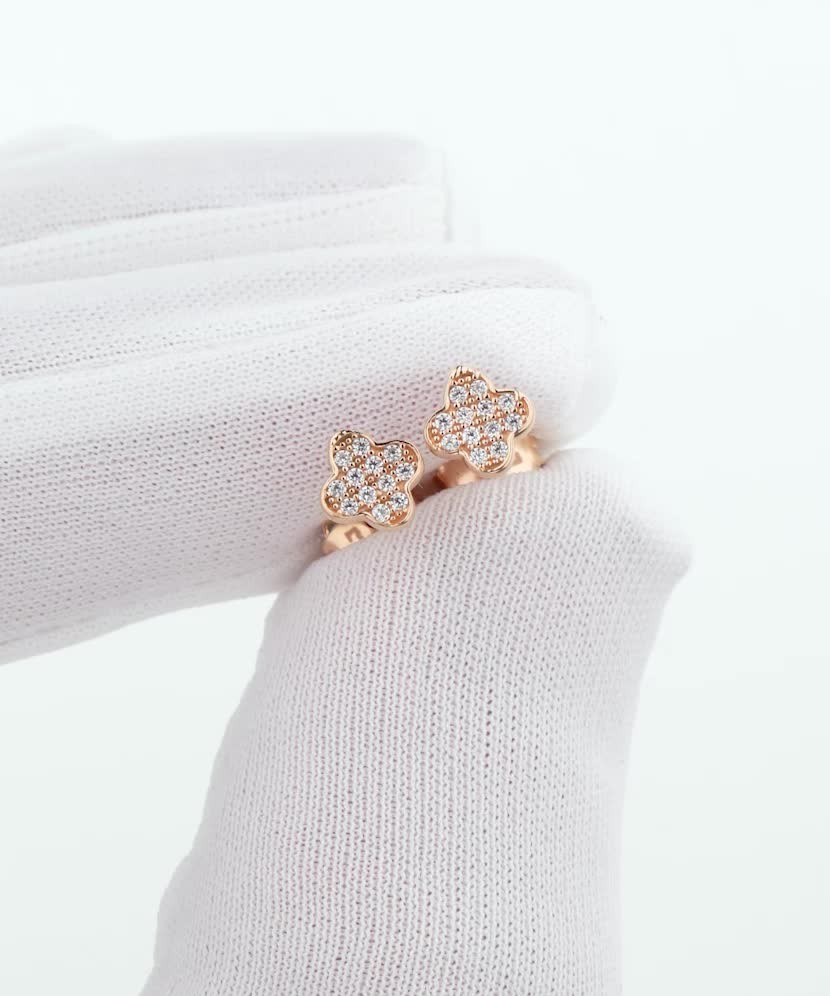 Zelta auskari ar cirkonijiem