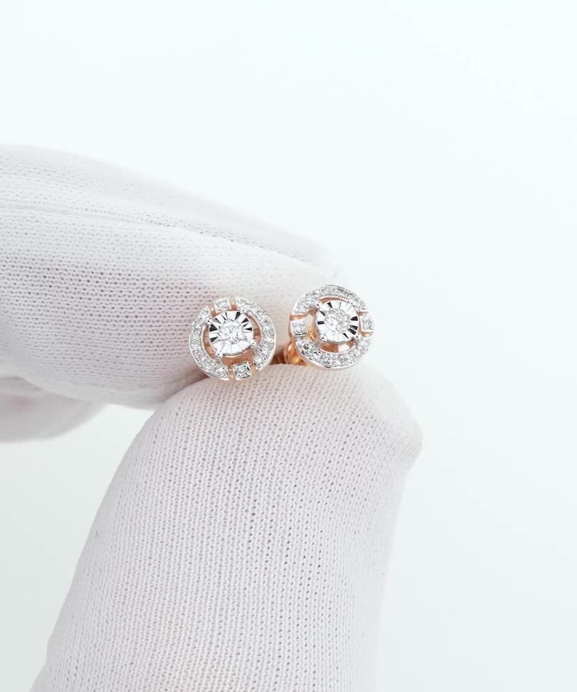 Zelta auskari ar dimantiem