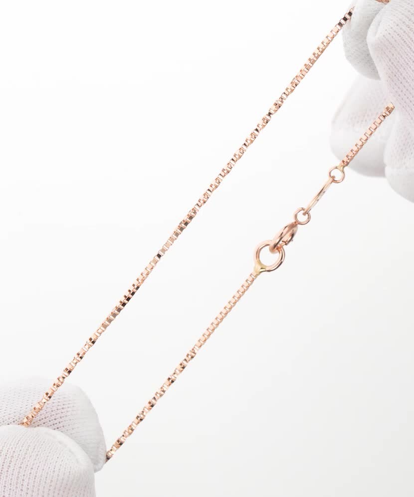 Золотой браслет "Box" 0.8мм