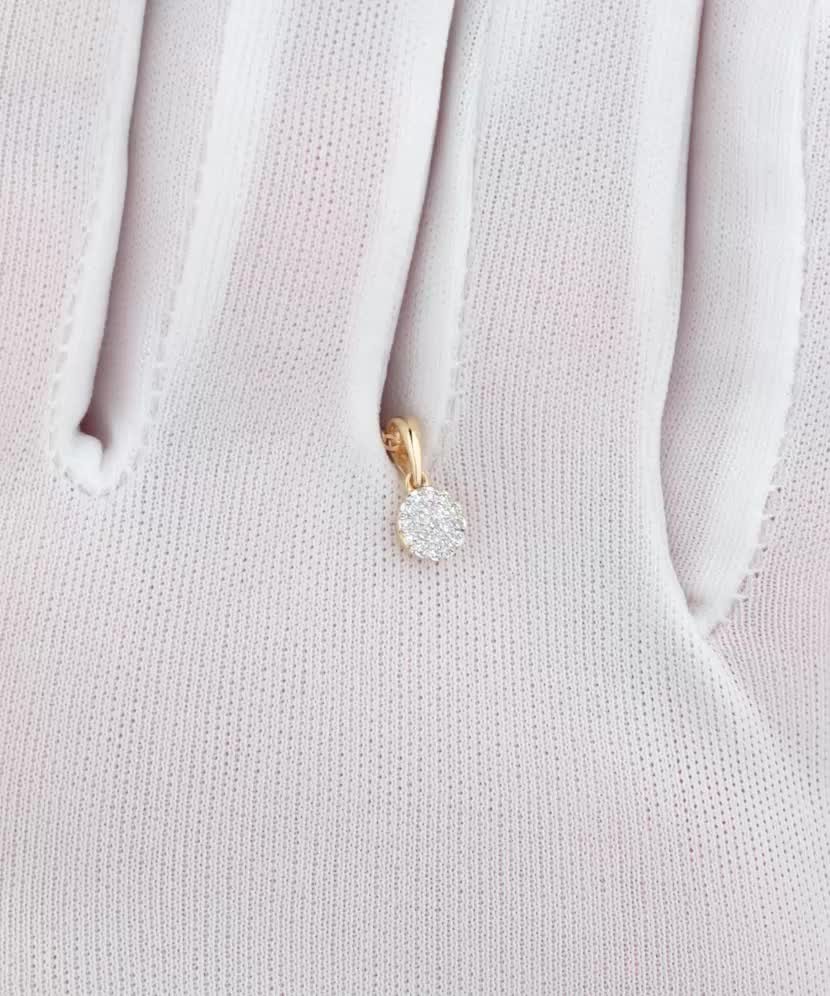 Dzeltena Zelta Kulons Ar Dimantiem