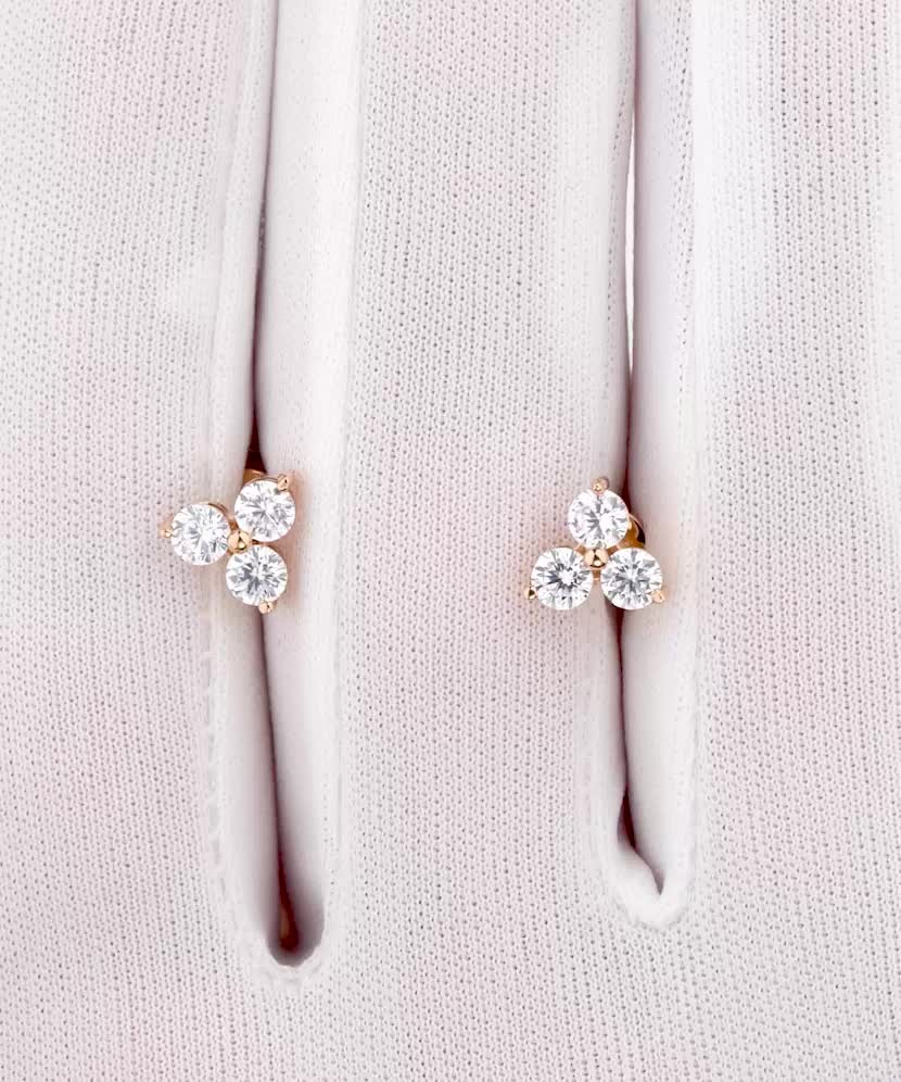 Zelta auskari ar cirkonijiem