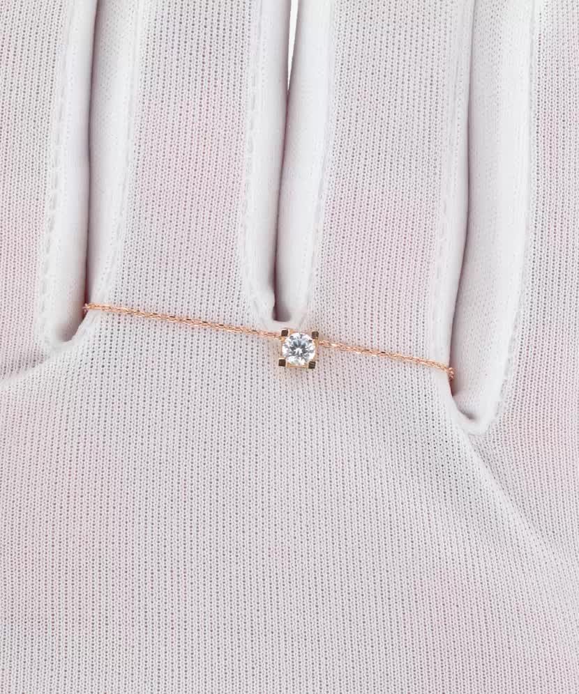 Золотая цепочка с подвеской из циркона