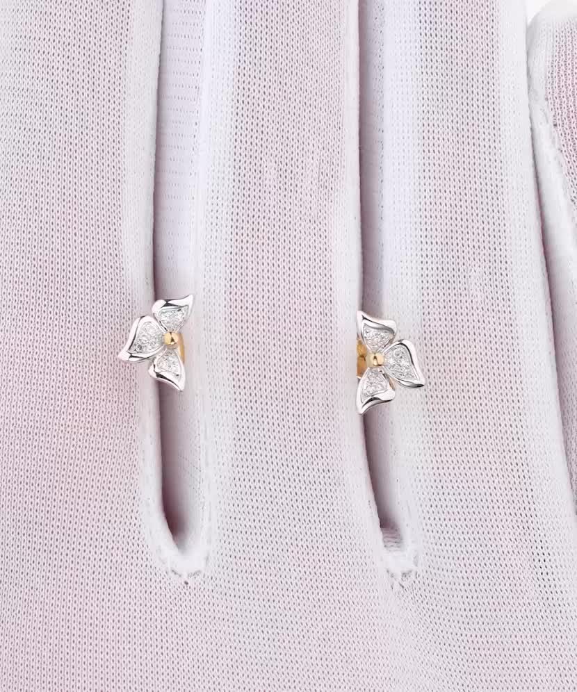 Серьги из золота с бриллиантами