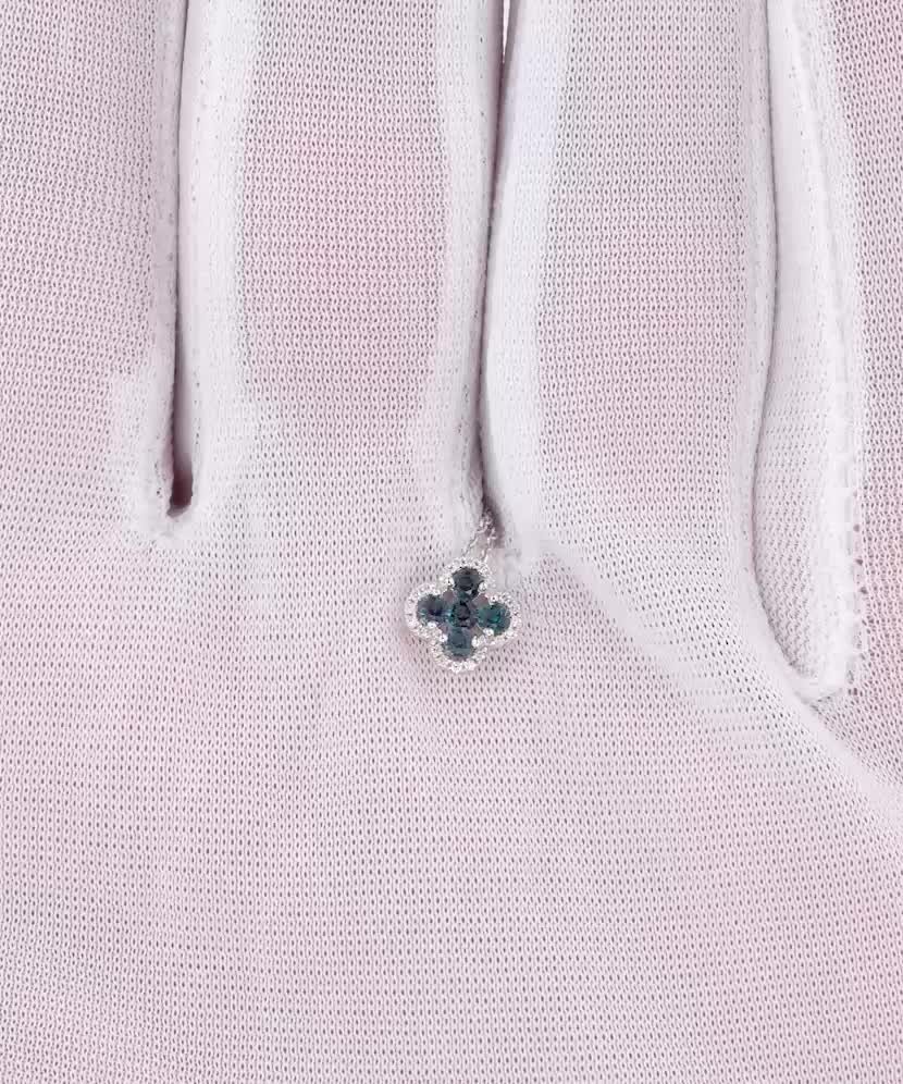 Цепочка из белого золота с лондонскими топазами и бриллиантами