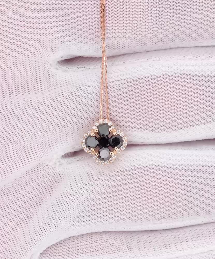 Золотая цепочка с бриллиантовым подвеской