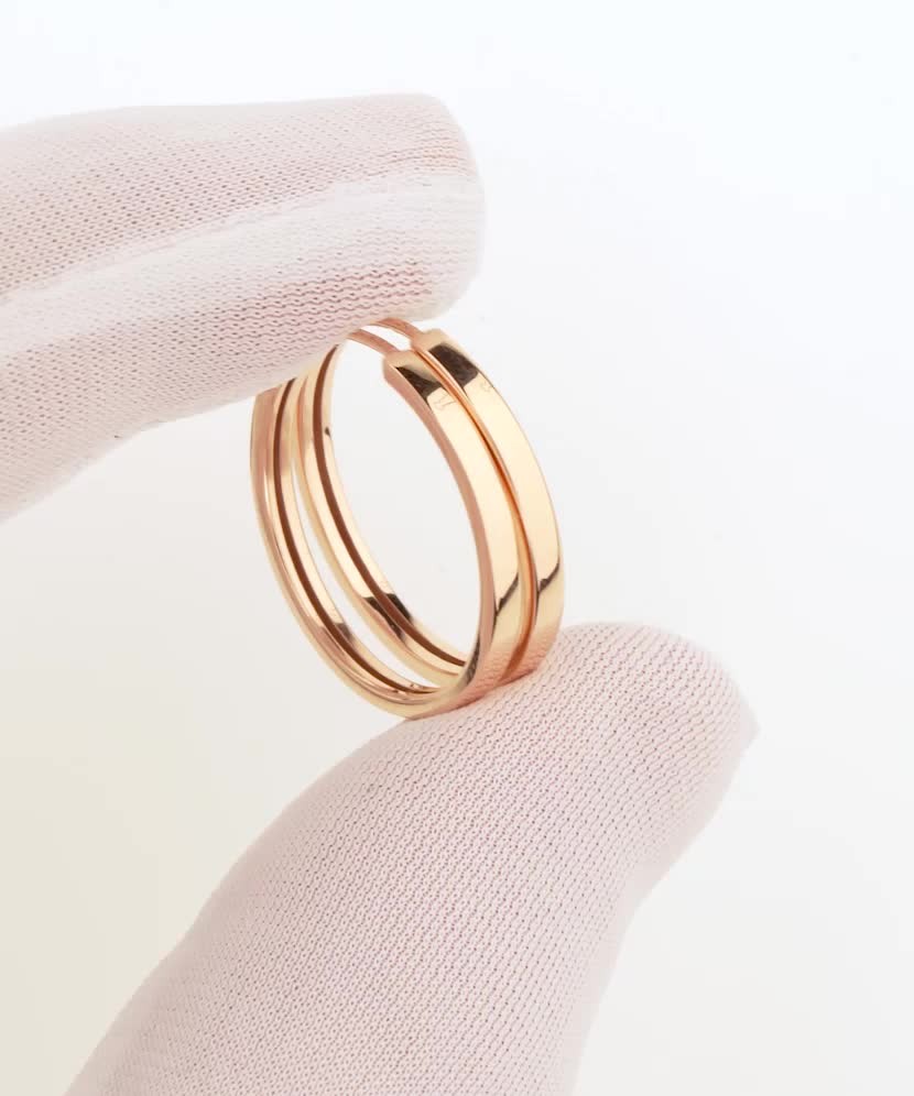 Золотые серьги конго 24мм