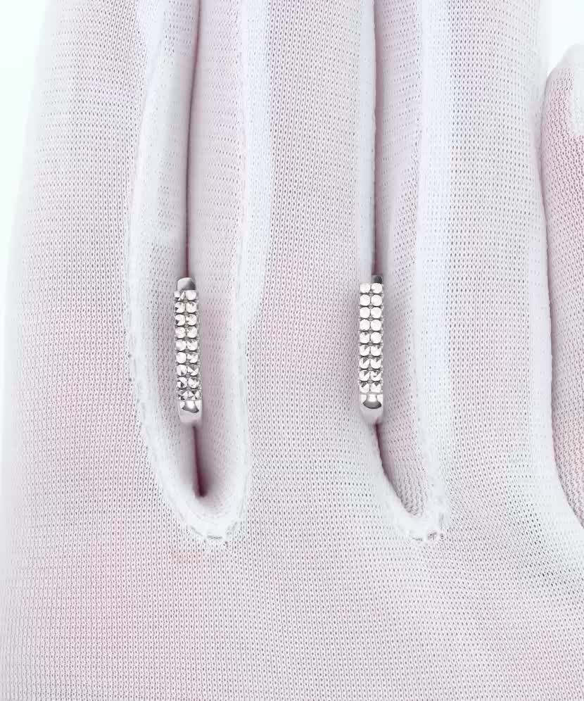 Baltā zelta auskari