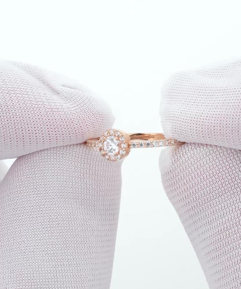 Zelta gredzens ar cirkonijiem