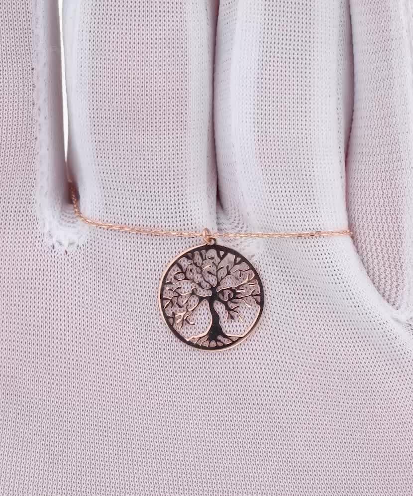 Zelta ķēdīte ar piekariņu "Dzīvības koks"