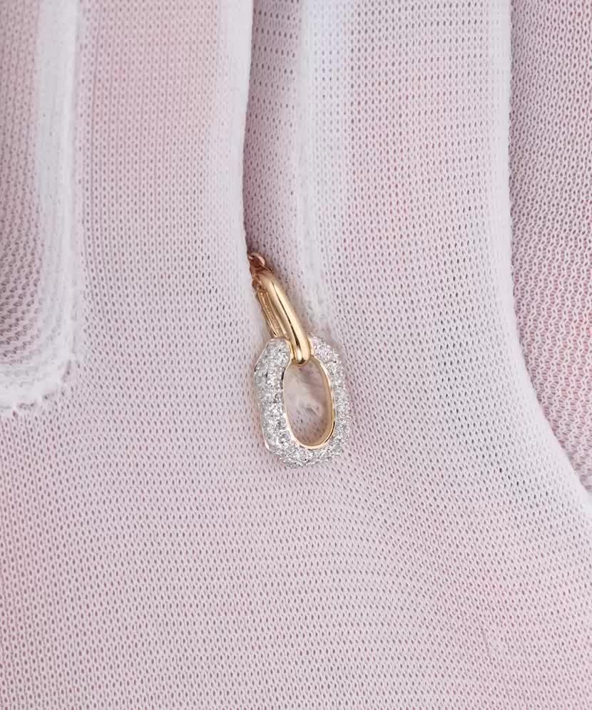 Подвеска из желтого золота с бриллиантами