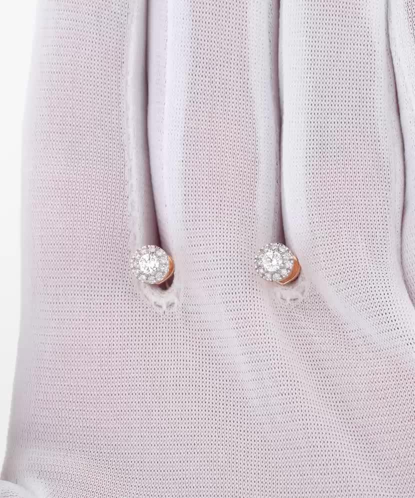 Zelta auskari ar dimantiem