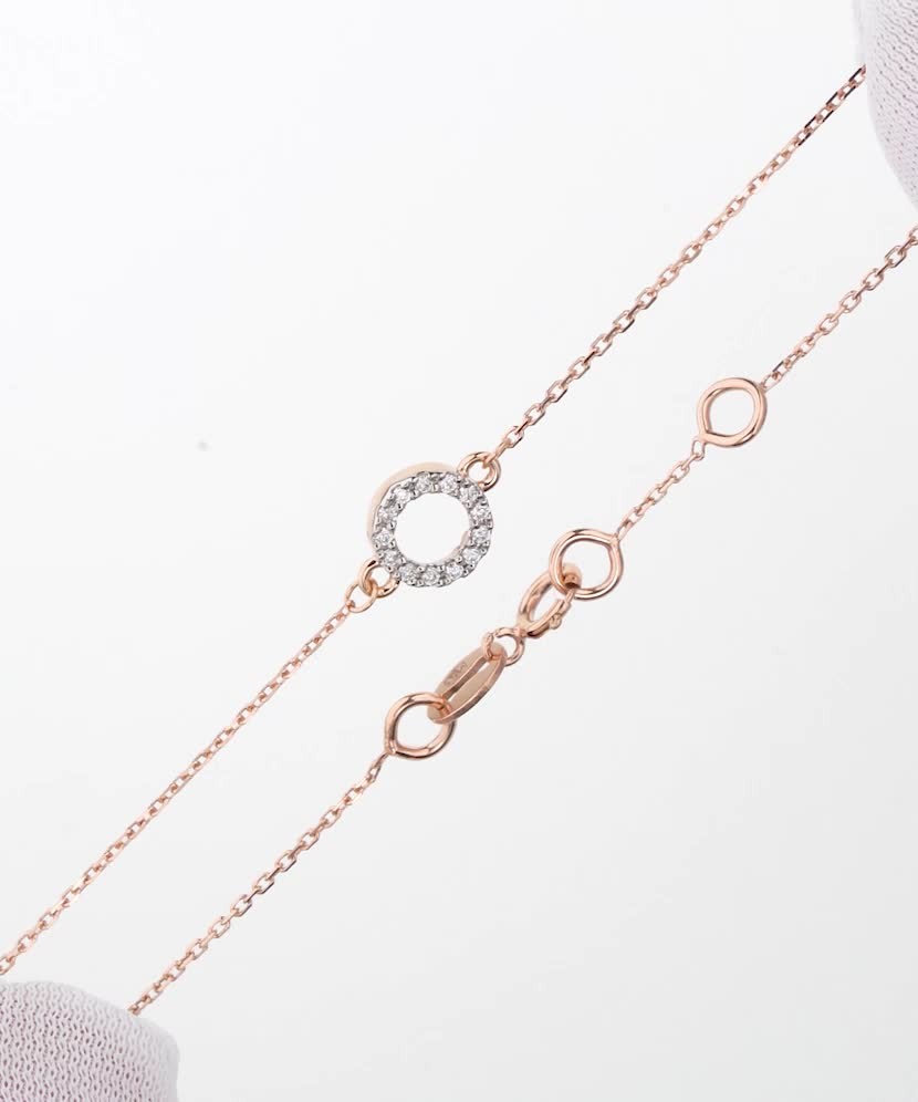 Zelta rokassprādze ar dimantiem