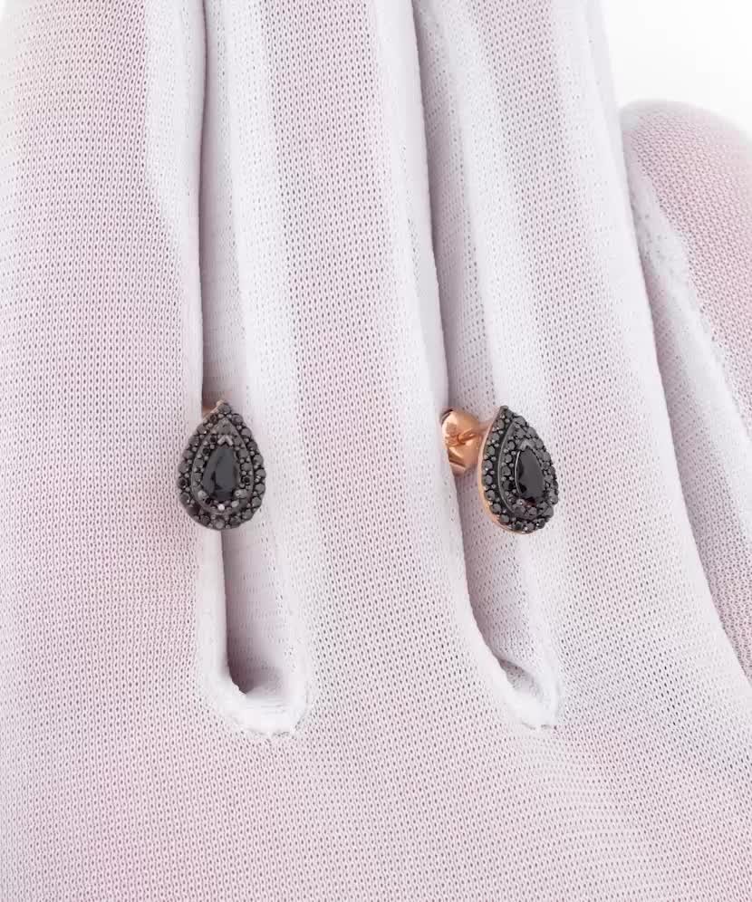 Zelta auskari ar cirkonijiem