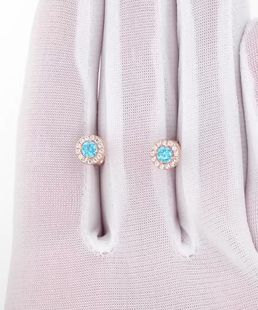 Zelta auskari ar cirkonijiem