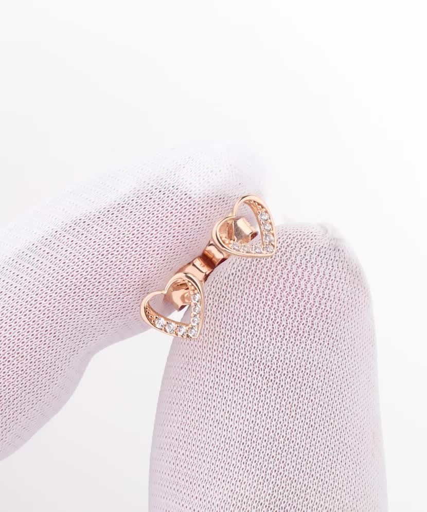 Zelta auskari ar cirkonijiem