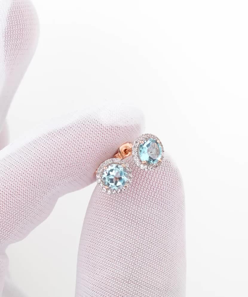 Zelta auskari ar cirkonijiem