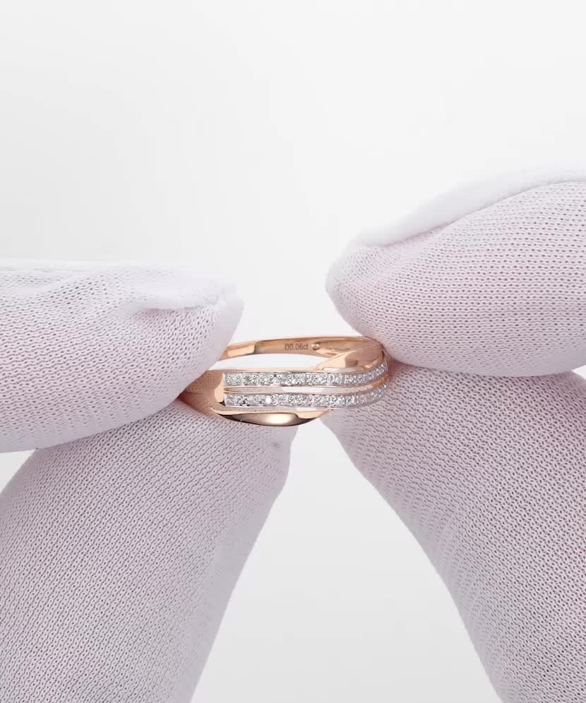 Золотое кольцо с алмазами