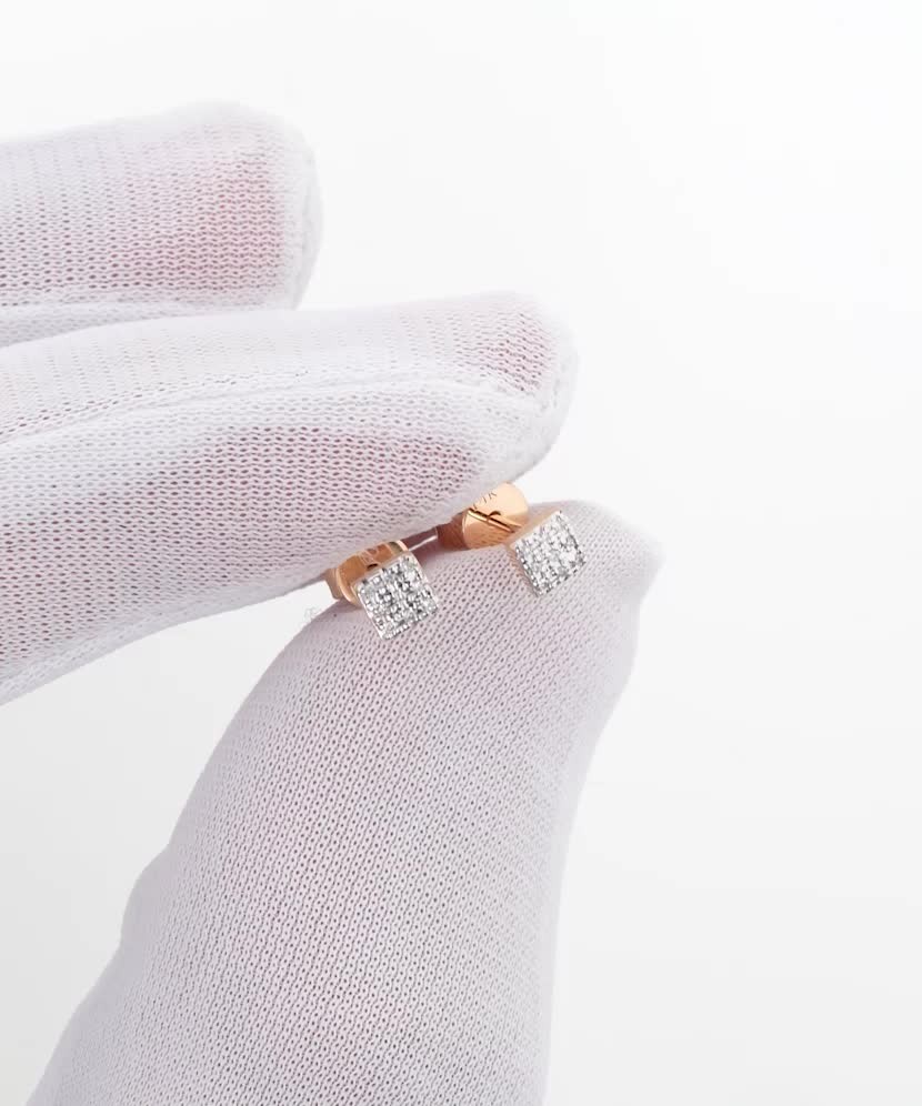 Zelta auskari ar dimantiem