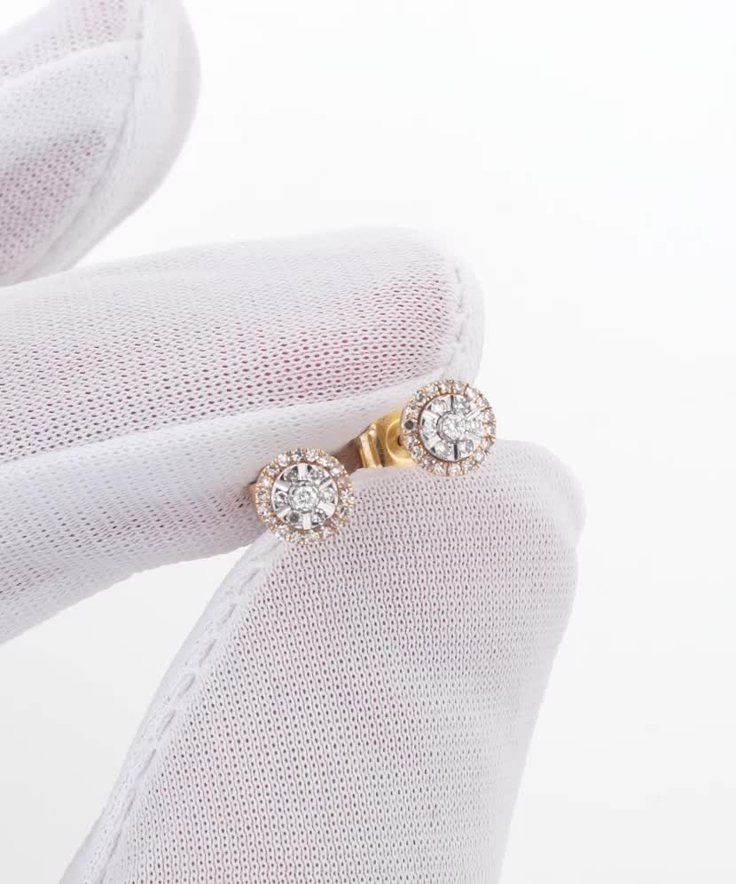 Серьги из золота с бриллиантами