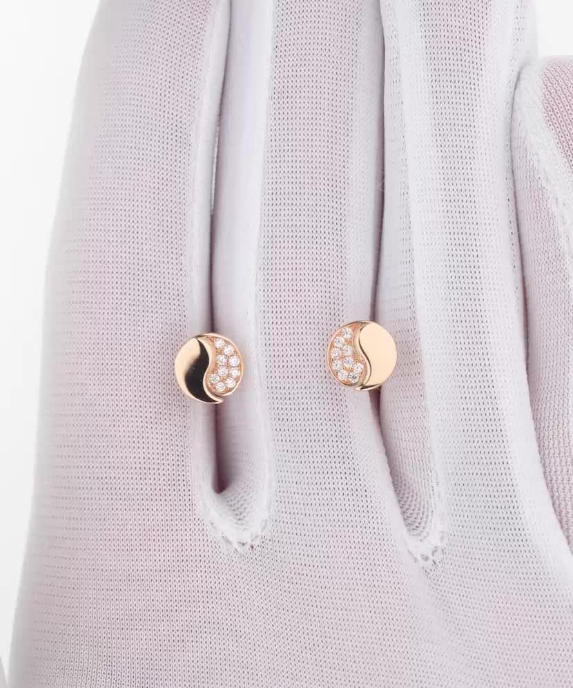 Золотые серьги с цирконами