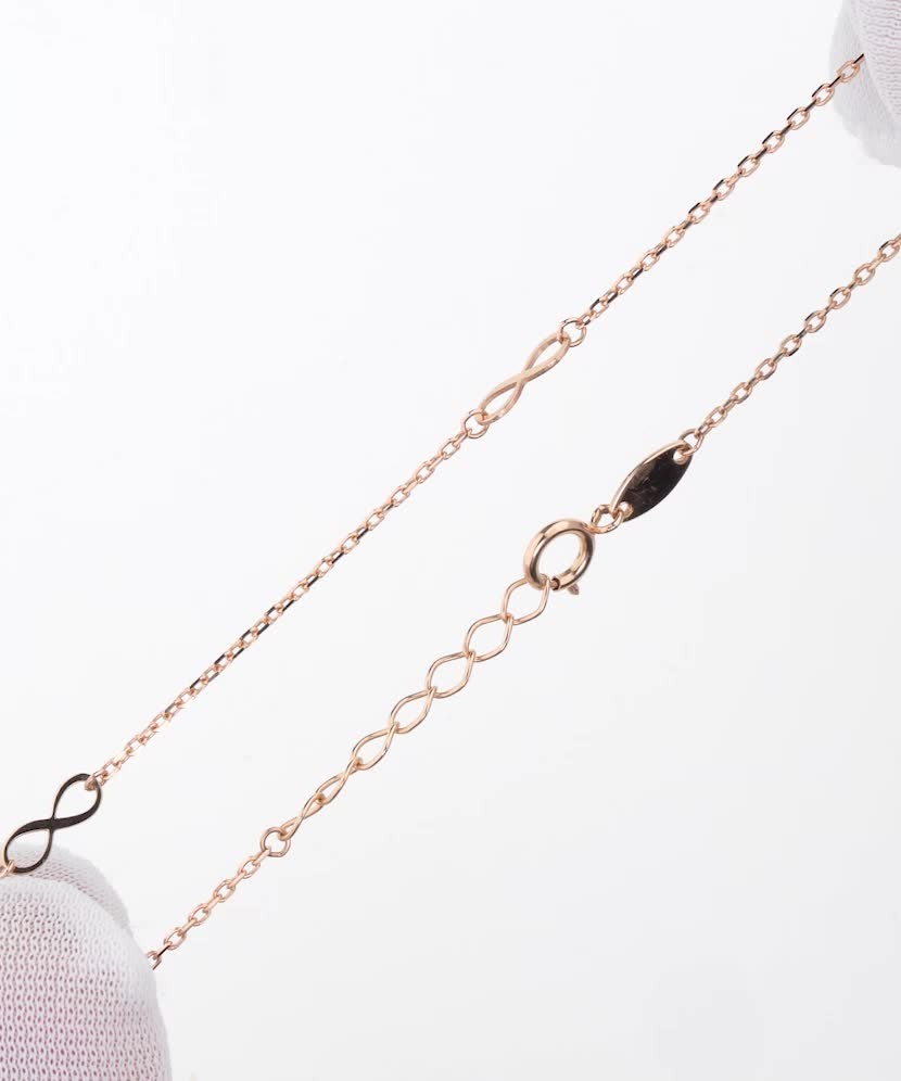 Золотой браслет "Бесконечность"