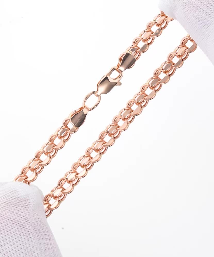 Золотой браслет "Bismark" 4.8мм