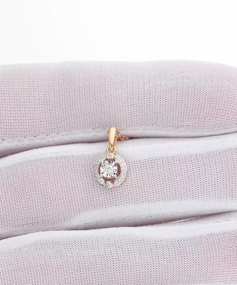 Dzeltena Zelta Kulons Ar Dimantiem