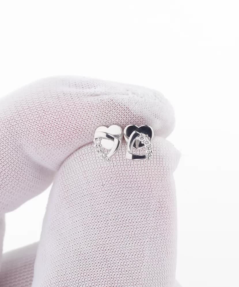 Baltā zelta auskari ar briljantiem