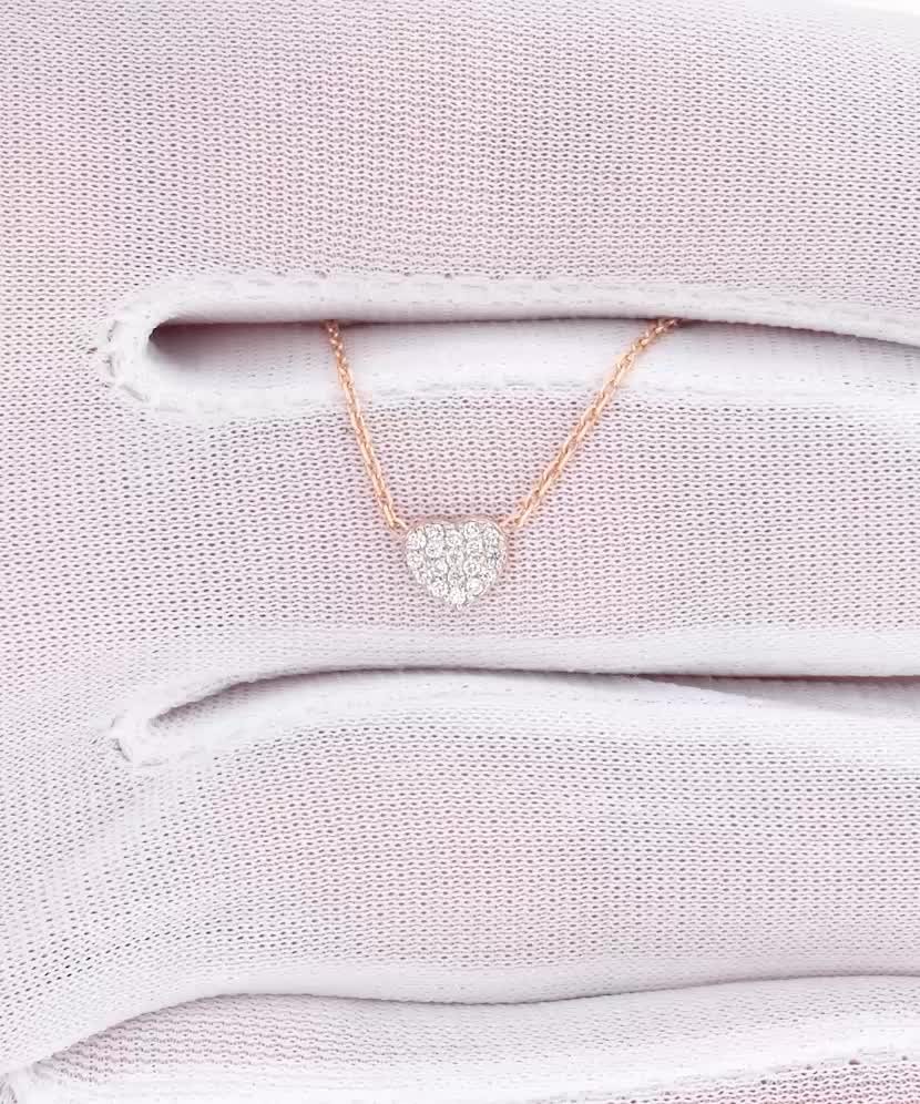 Zelta ķēdīte ar briljanta piekariņu "Sirsniņa"