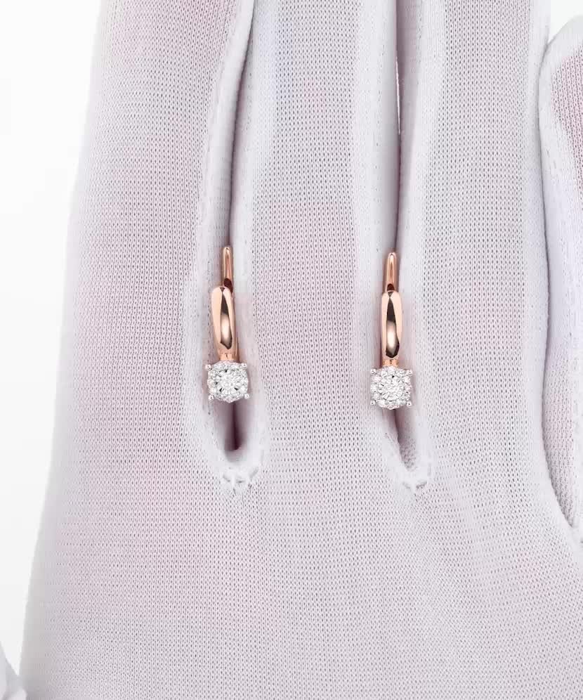 Zelta auskari ar dimantiem