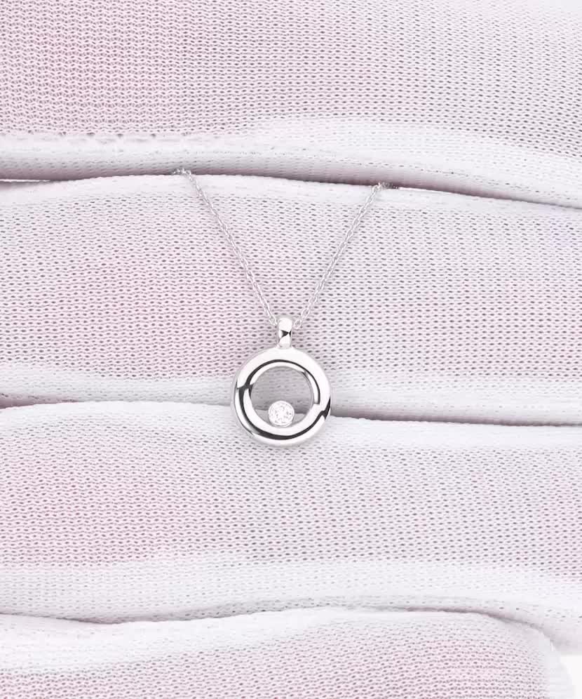 Золотая цепочка с бриллиантовым подвеской