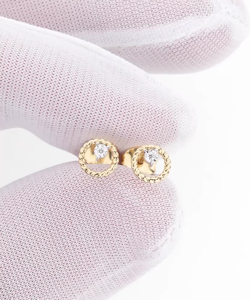 Серьги из золота с бриллиантами