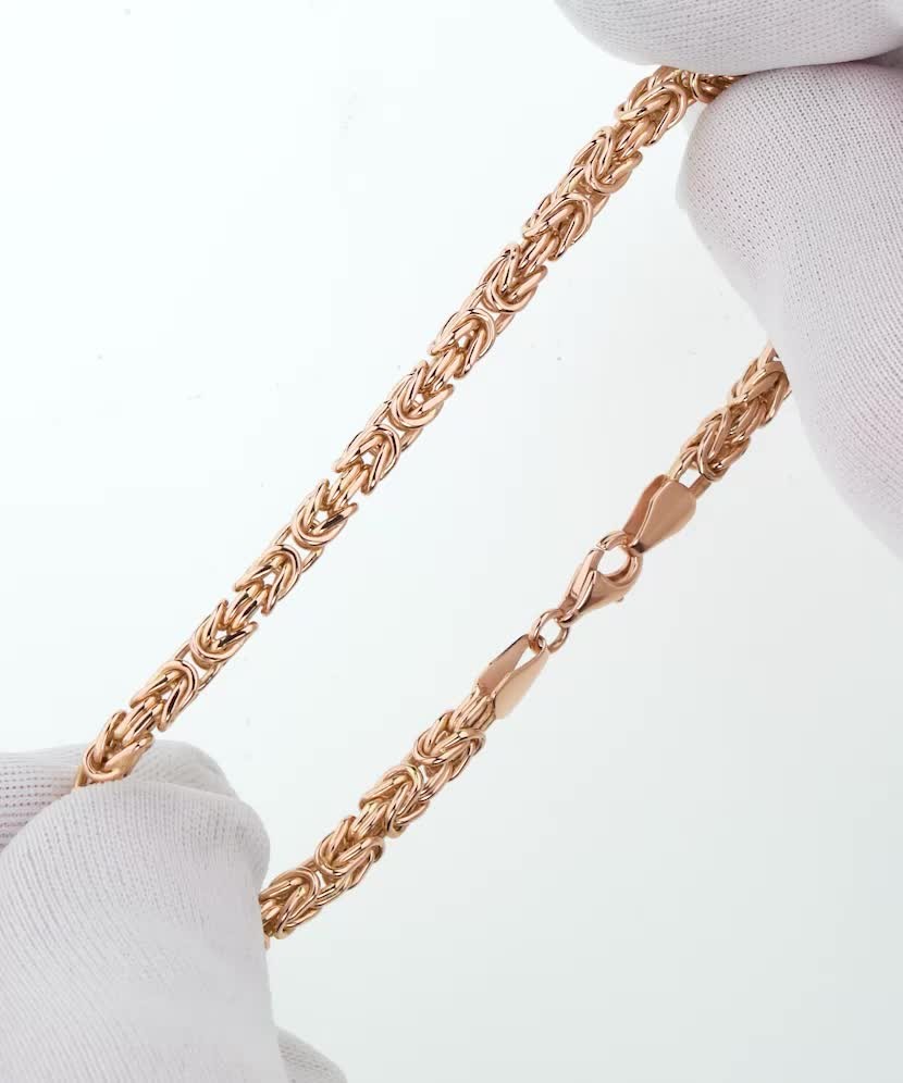 Золотой браслет 3.4mm