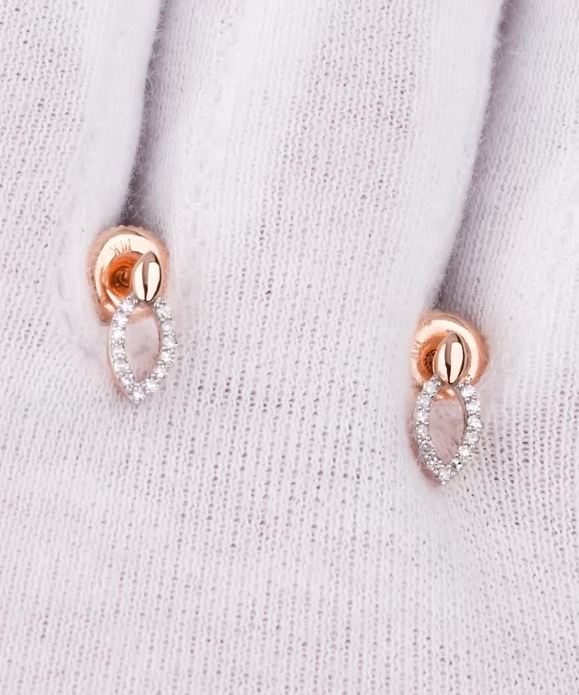 Zelta auskari ar briljantiem