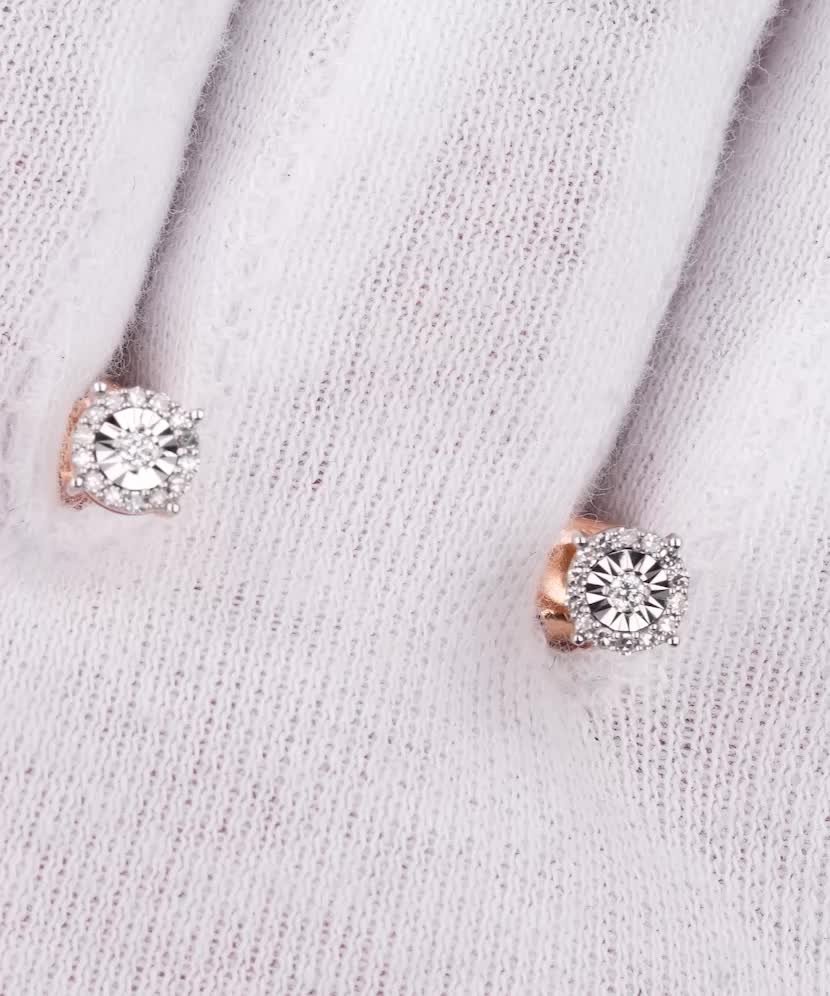 Zelta auskari ar briljantiem