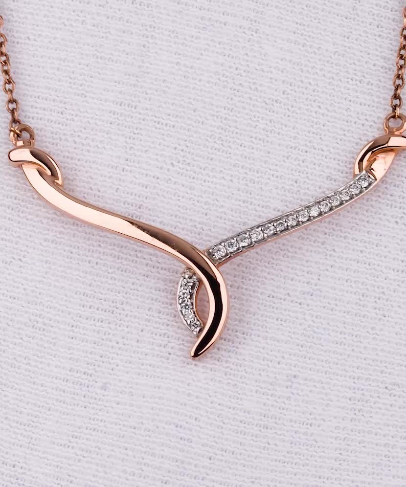 Zelta ķēdīte ar briljanta piekariņu