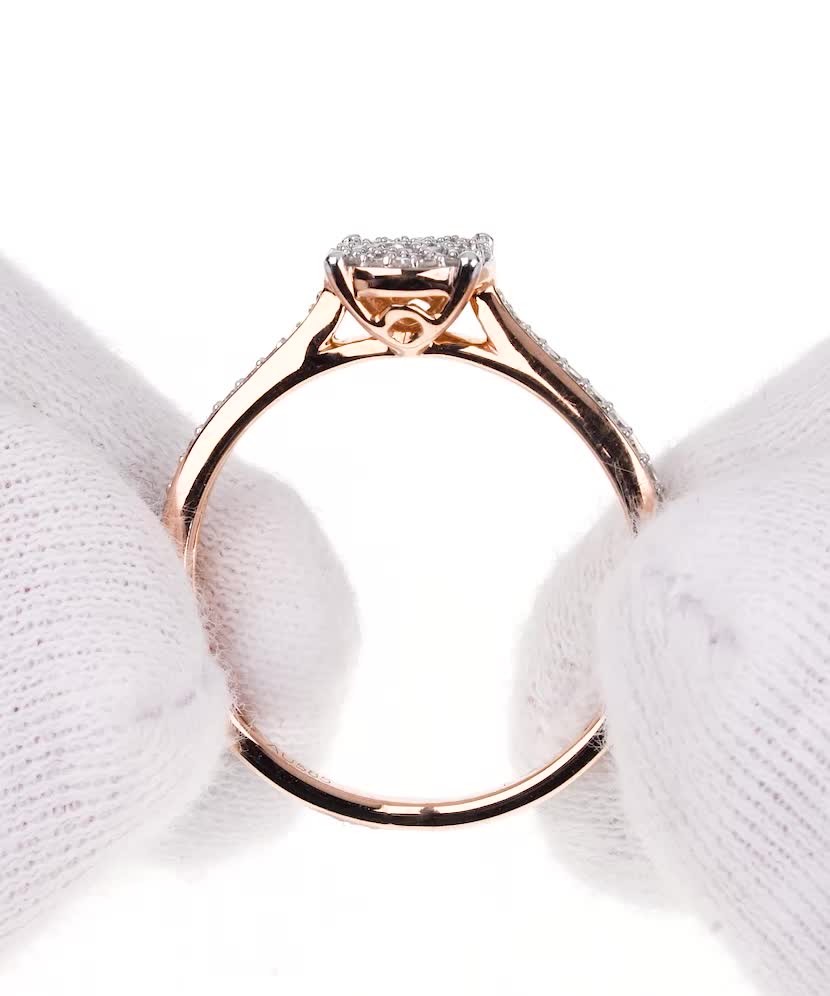 Zelta gredzens ar briljantiem