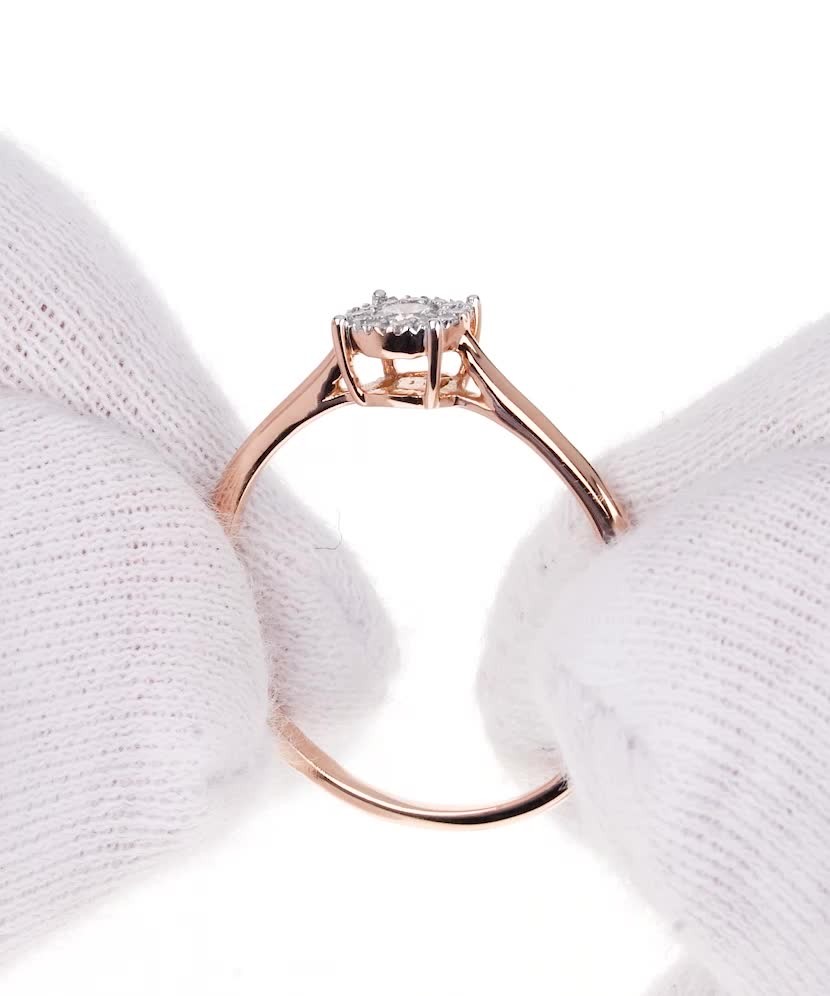 Zelta gredzens ar briljantiem