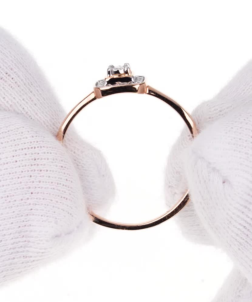 Zelta gredzens ar briljantiem