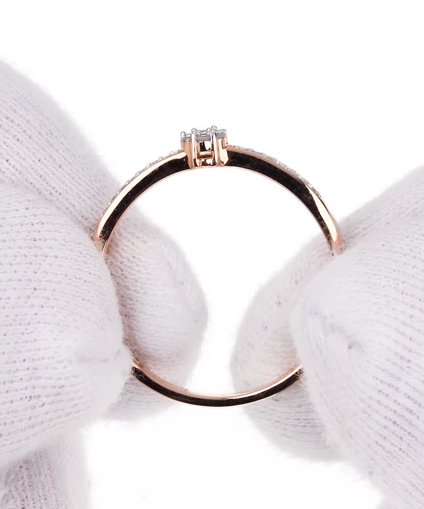 Zelta gredzens ar briljantiem