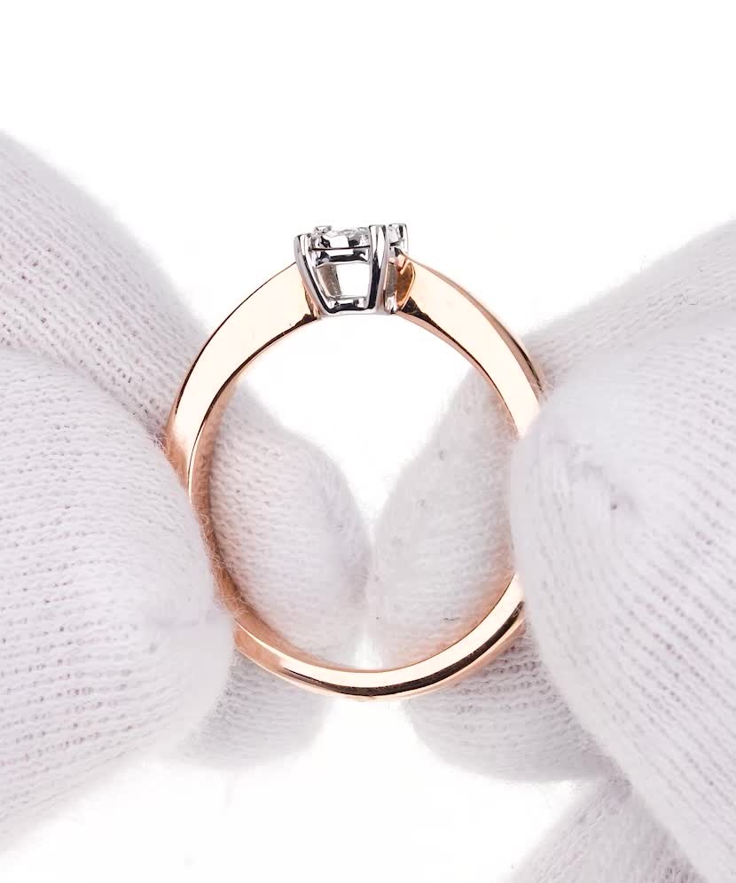 Zelta gredzens ar briljantiem