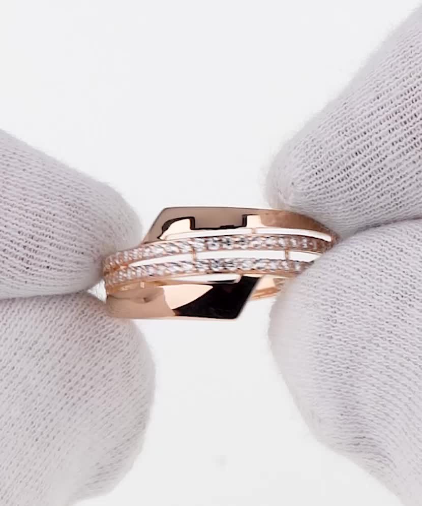 Zelta gredzens ar cirkonijiem