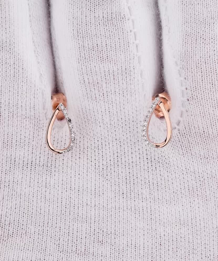 Zelta auskari ar briljantiem - Goldinga