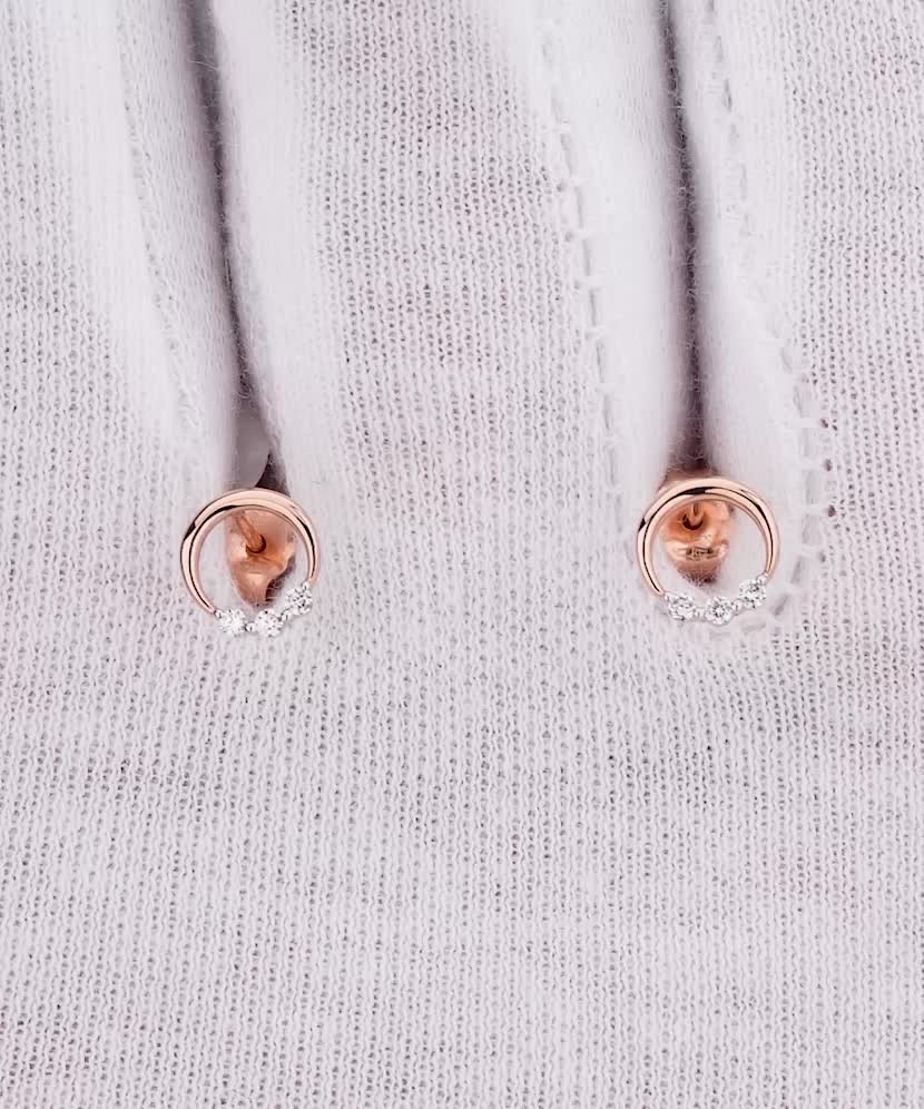 Zelta auskari ar briljantiem