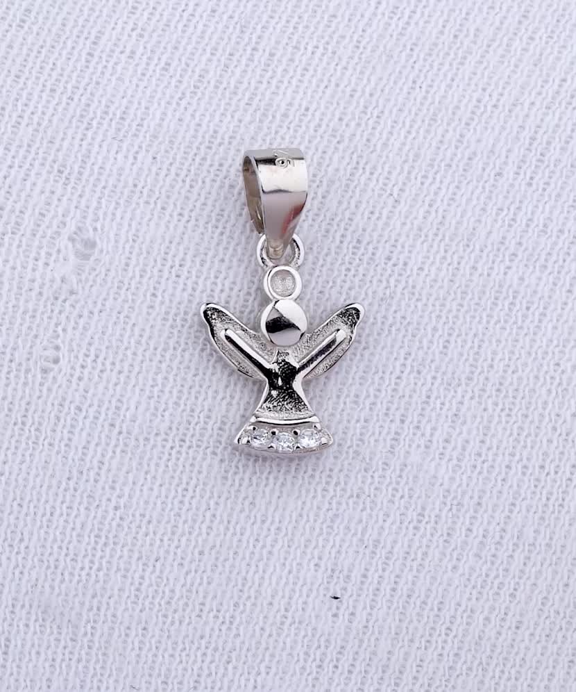 Серебряный подвеска с цирконами „ангельский“