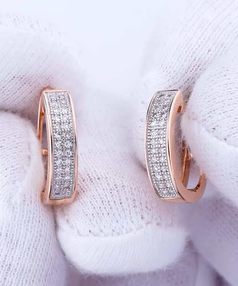 Серьги из золота с бриллиантами