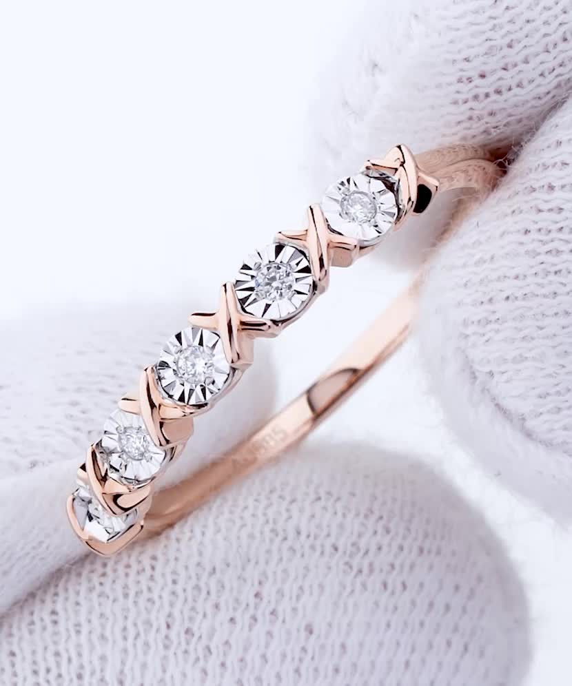 Кольцо из золота с бриллиантами